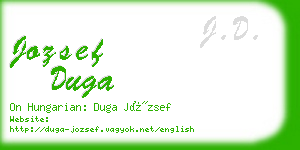 jozsef duga business card